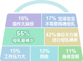 上班后，您放弃母乳喂养的原因是